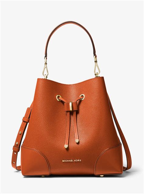 michael michael kors mercer gallery medium pebbled leather shoulder bag|Michael Kors shoulder bag sale.